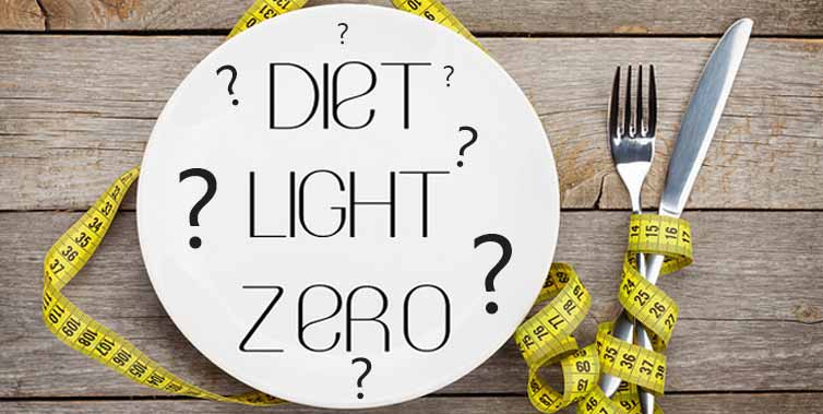 diferença entre Diet, Light e Zero?